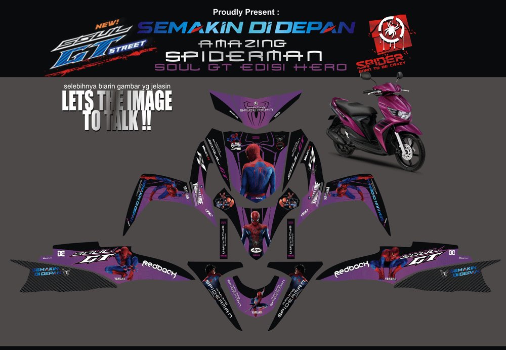 SMC50 SOUL GT-PURPLE SPIDERMAN SolusiPrint