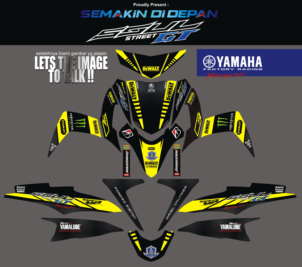 SMD72 SOUL GT - HITAM TECH3 MINIMALIS SolusiPrint