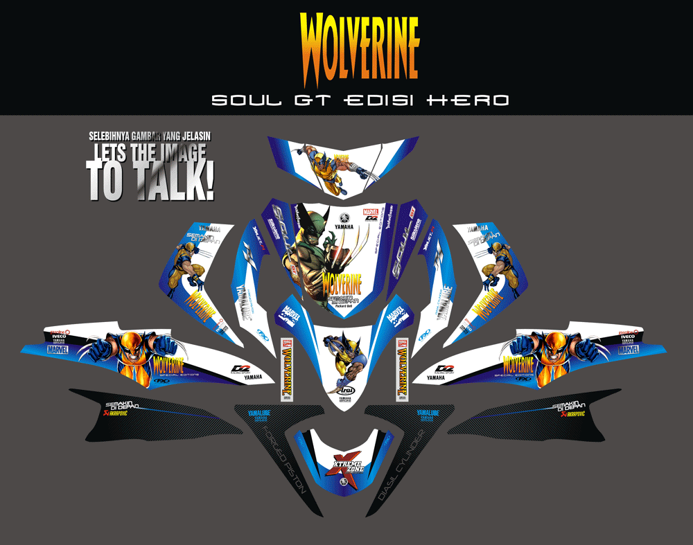 SMB103 SOUL GT PUTIH-WOLVERINE2 SolusiPrint
