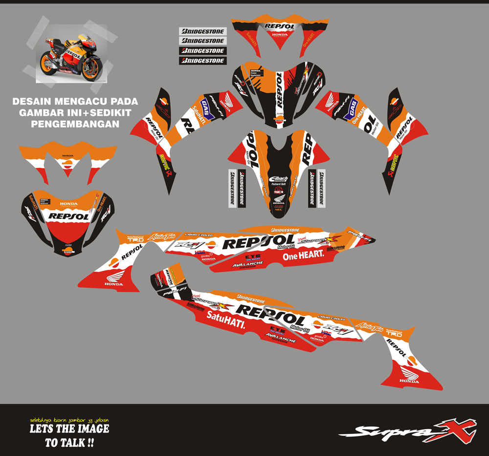 SM46 HONDA SUPRA X 125D REPSOL SolusiPrint
