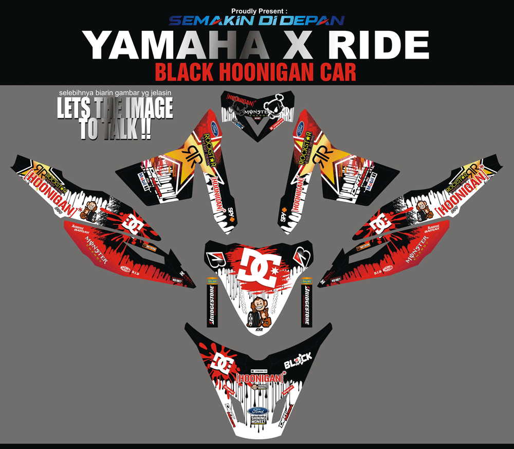SMG16 X RIDE - HOONIGANS CAR BLACK SolusiPrint