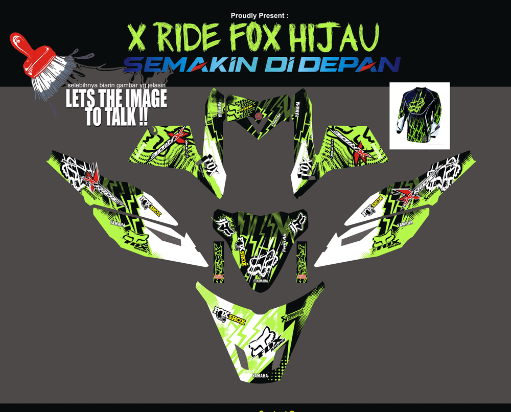 SMG10 X RIDE - FOX HIJAU SolusiPrint