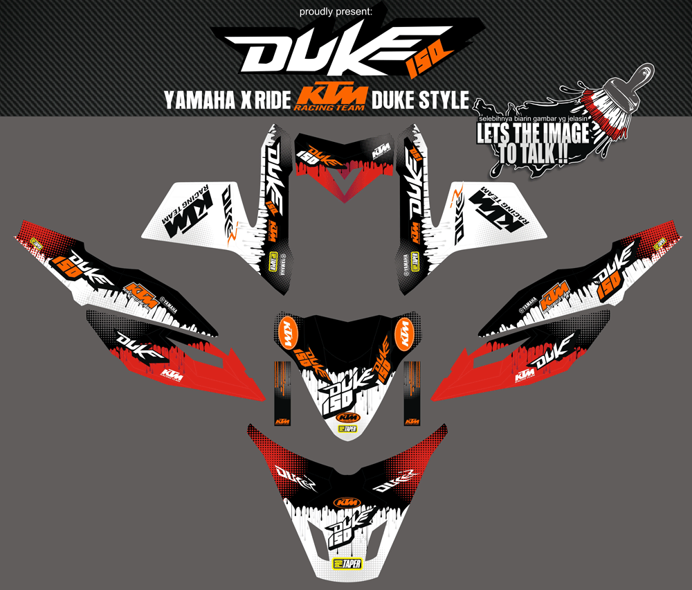 SMG41 X RIDE KTM DUKE STYLE SolusiPrint