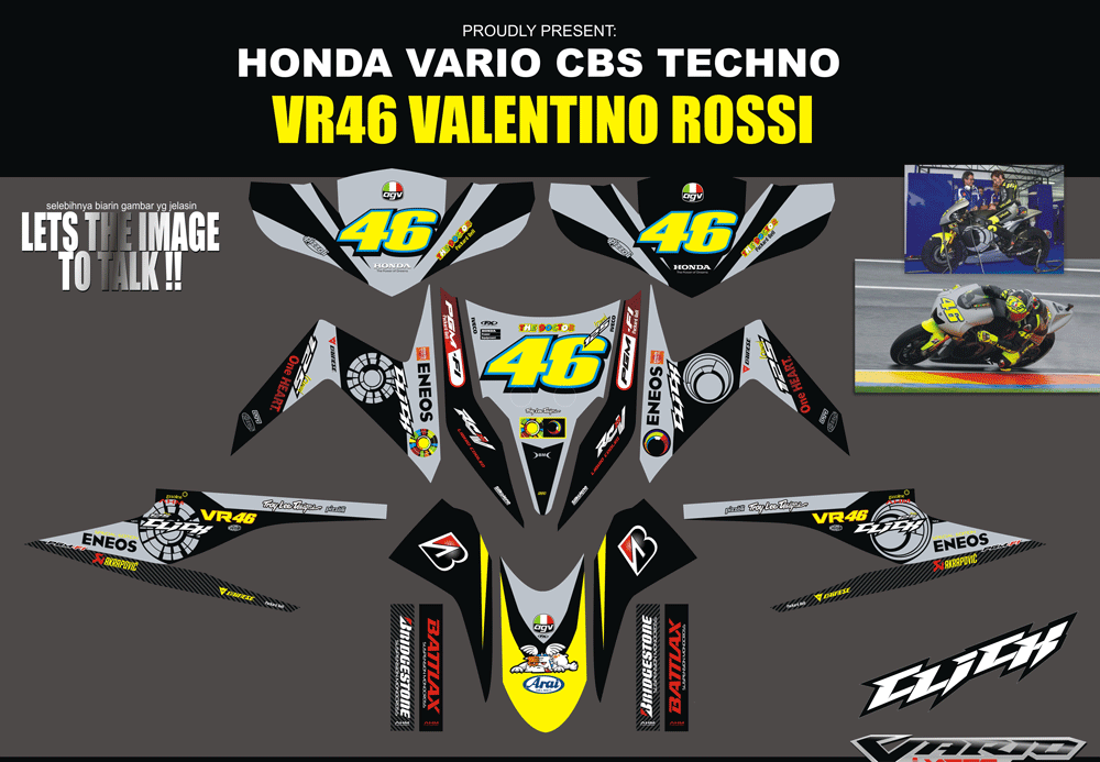 SMB64 HONDA VARIO TECHNO-VALENTINO ROSSI SolusiPrint