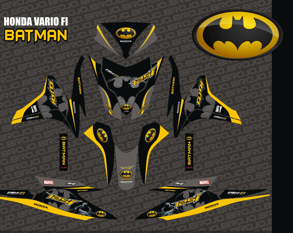 SMF33 HONDA VARIO FI - BATMAN SolusiPrint