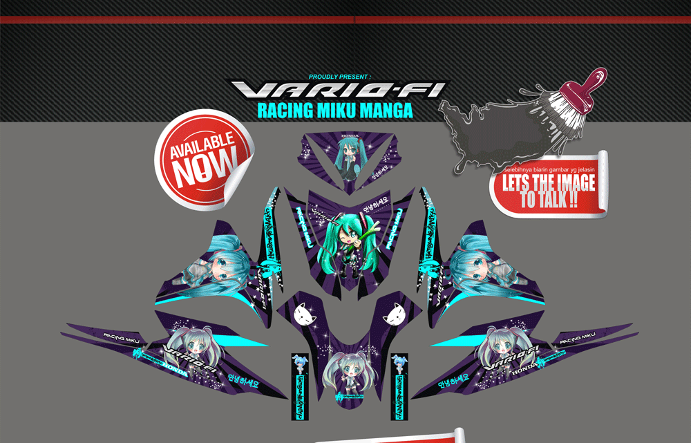 SMI38 HONDA VARIO FI CHIBI MANGA SolusiPrint