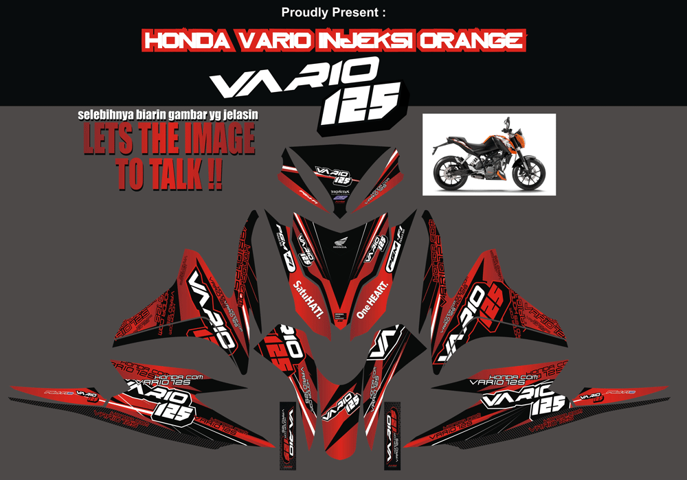 SMD34 HONDA VARIO FI MERAH-KTM DUKE SolusiPrint