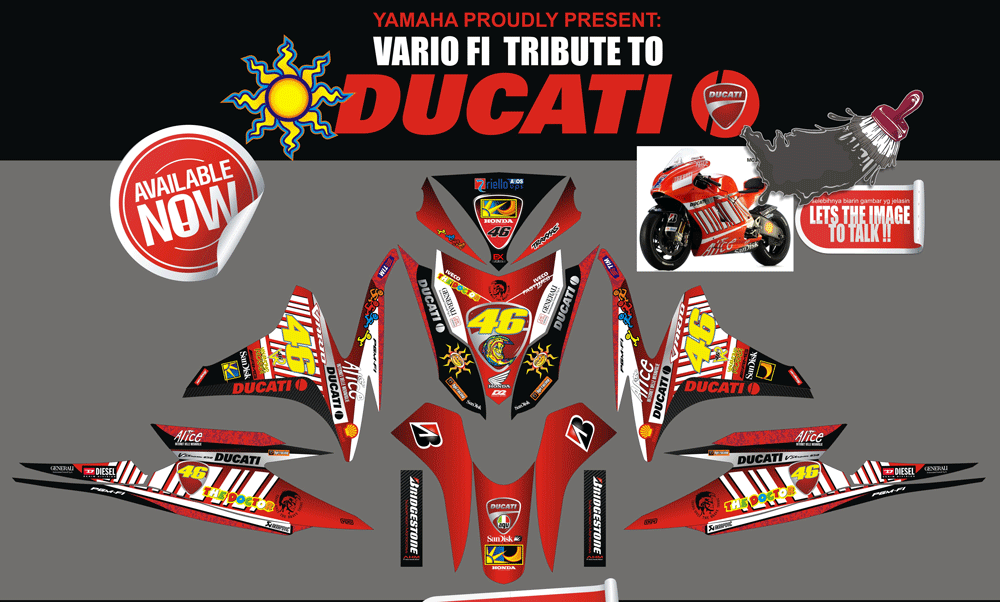 SMI39 HONDA VARIO FI DUCATI TRIBUTE SolusiPrint