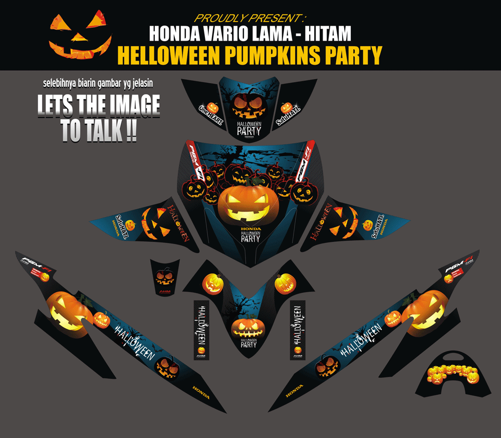 SMB48 HONDA VARIO LAMA PUMPKINS HELLOWEEN SolusiPrint