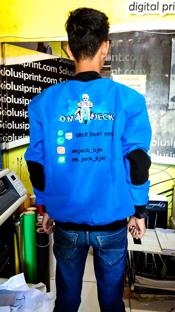 Jaket Taslan Bordir