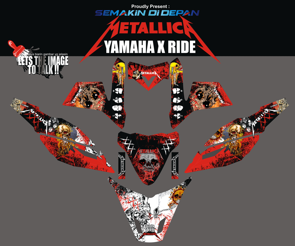 SMG45 X RIDE METALLICA MILITIA SolusiPrint
