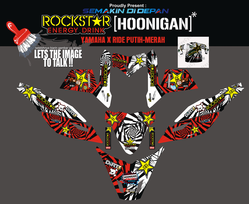 SMG27 X RIDE - ROCKSTAR HOONIGANS SolusiPrint