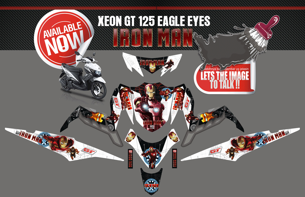 SMI106 XEON GT 125 IRONMAN SolusiPrint