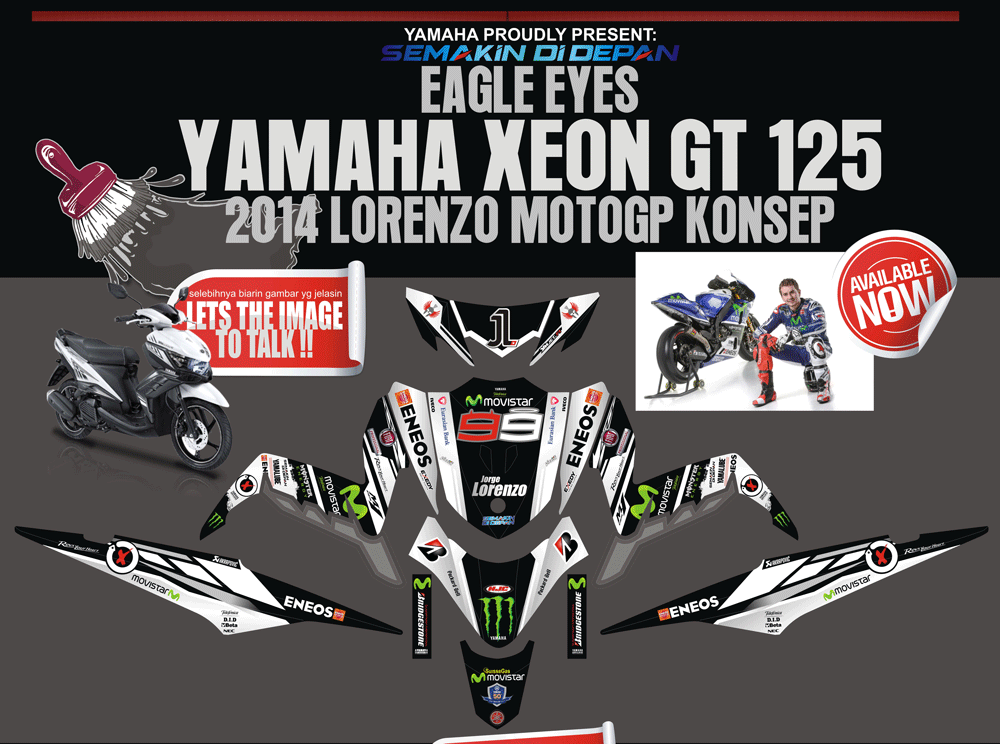 SMI103 XEON GT 125 EAGLE EYES LORENZO 2014 SolusiPrint
