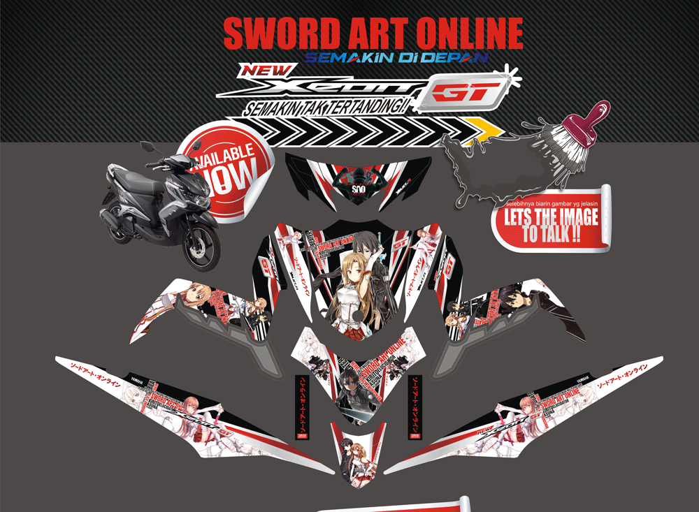 SMI108 XEON GT 125 SWORD OF ART SolusiPrint