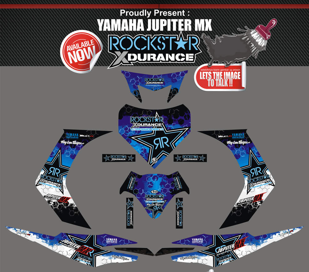SMI112 YAMAHA JUPITER MX 2006 BLUE ROCKSTAR