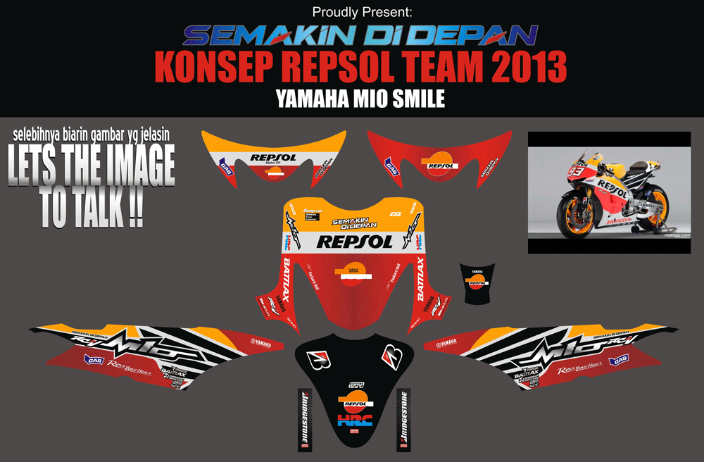 SMC62 YAMAHA MIO SMILE-MAROON NEW REPSOL 2013 SolusiPrint