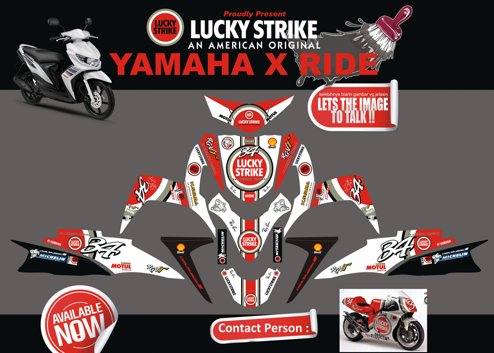 SMI93 SOUL GT PUTIH LUCKY STRIKE SolusiPrint
