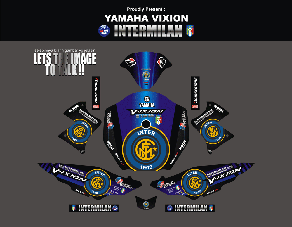 SMI110 YAMAHA  VIXION CLUB INTERMILAN