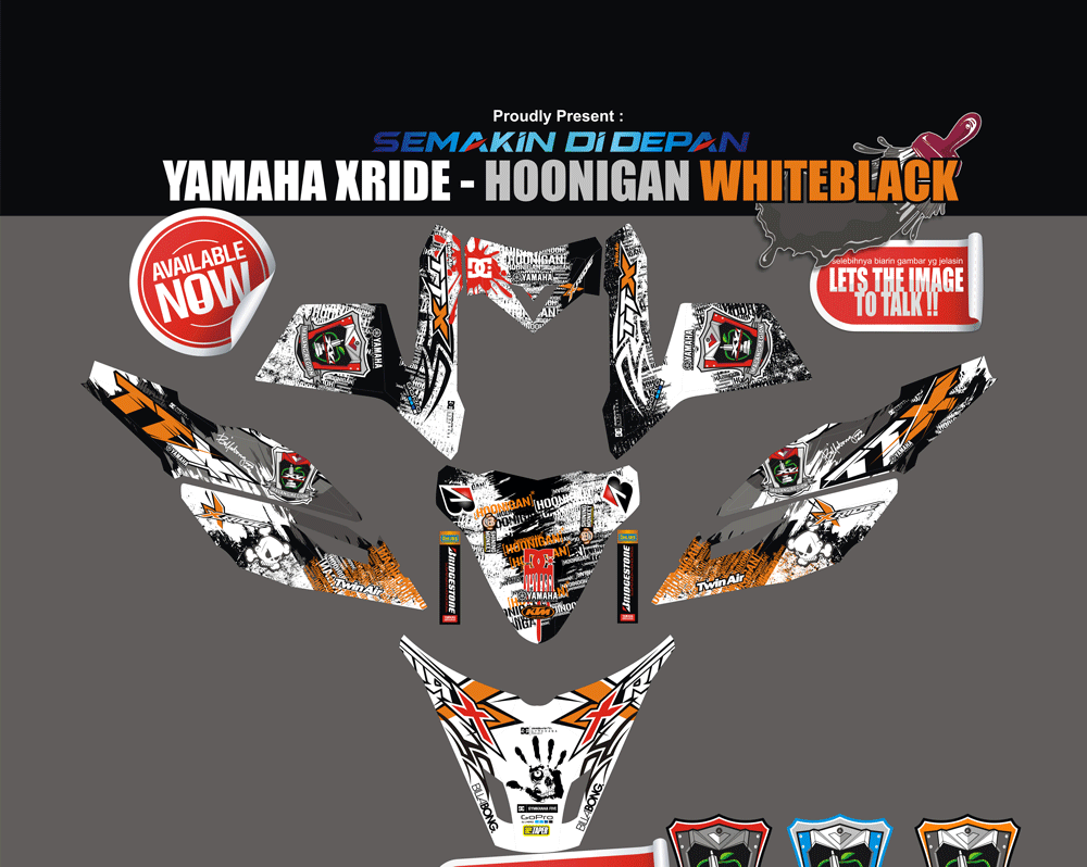 SMG15 X RIDE - HOONIGAN BLACK WHITE SolusiPrint