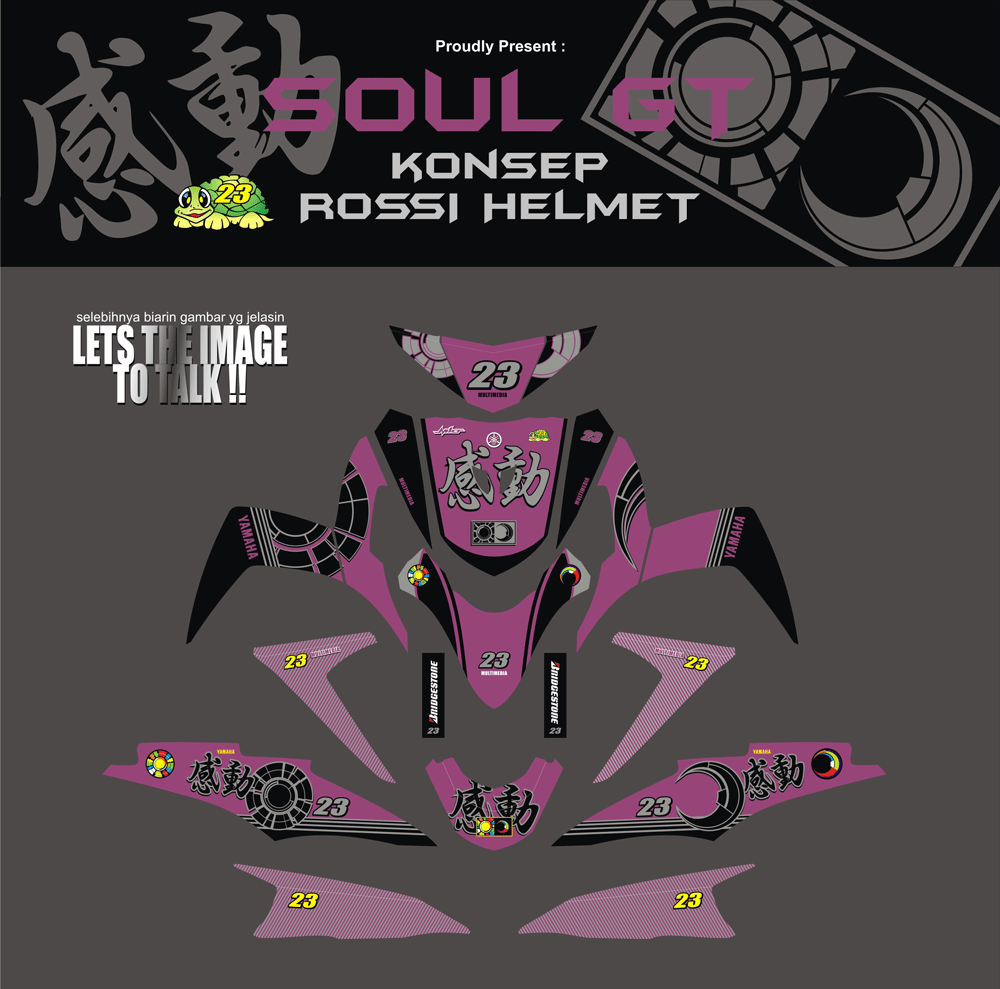 SMF54 SOUL GT - MOON AND STAR UNGU SolusiPrint