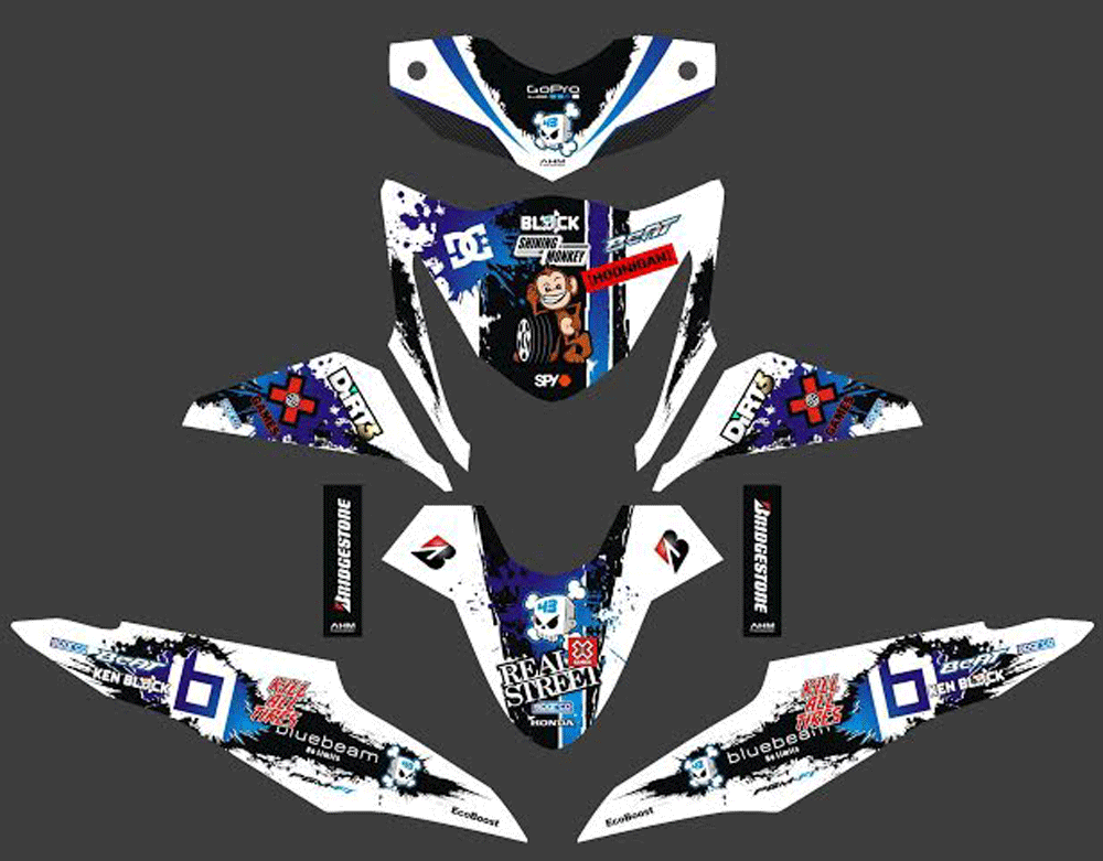 SMF4 HONDA BEAT FI - BLUEBEAM RACING TOOMAS HEIKKINENS SolusiPrint